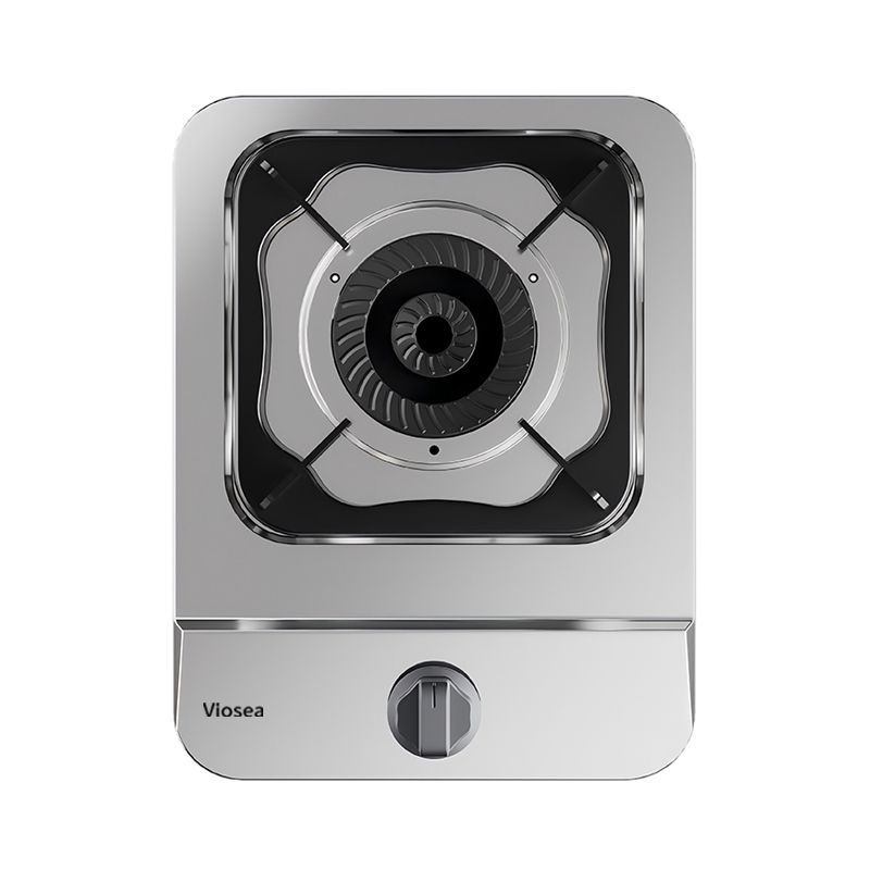 Single-Burner Stainless Steel Integrated Countertop Gas Stove