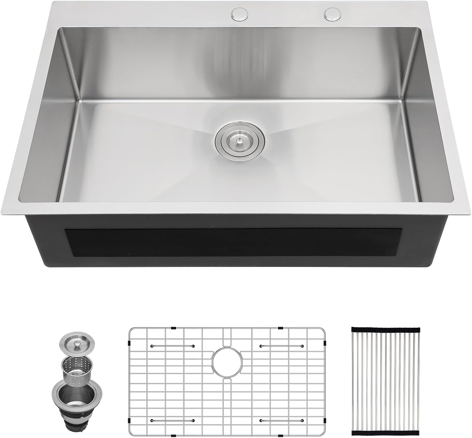 30×18×10 Inch Topmount Sink