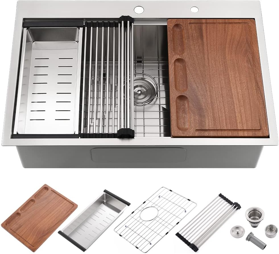 27×22 Inch Topmount Sink