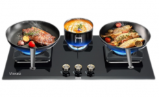 Where Sleek Design Meets Genius in a Three-Burner Gas Stove