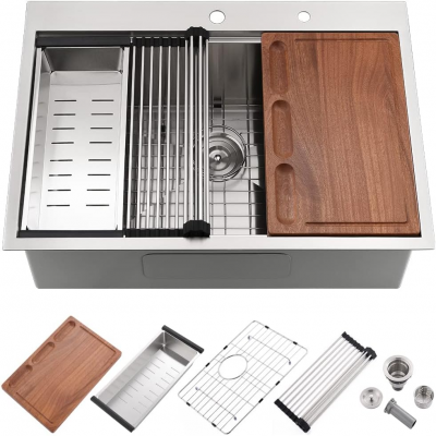 27×22 Inch Topmount Sink